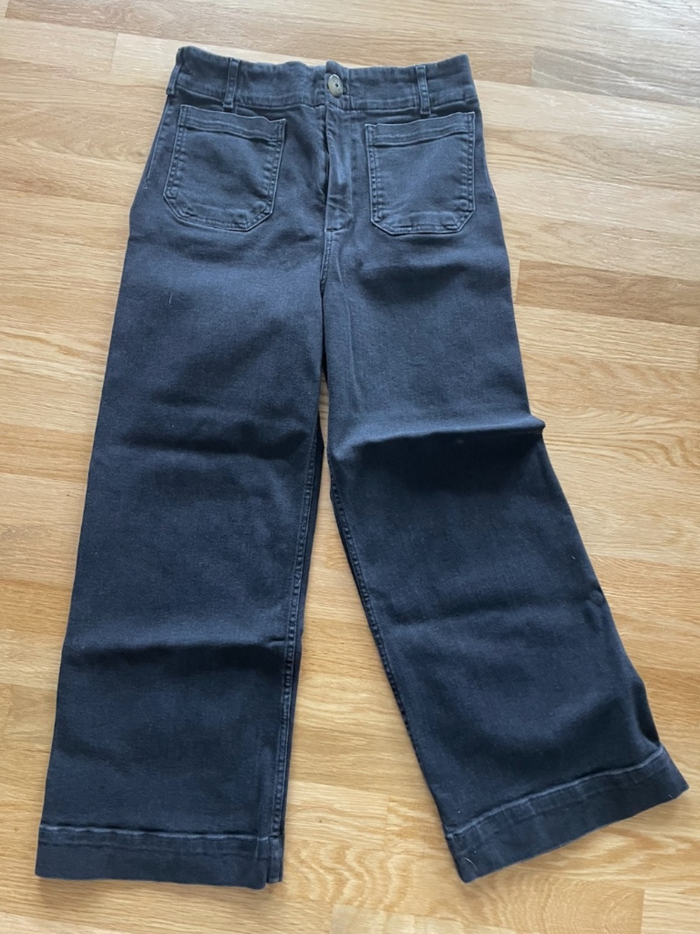 The Colette Jean Crop Wide-Leg Pants by Maeve